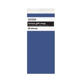 10pk Royal Blue Tissue Gift Wrap Sheets 51x66cm