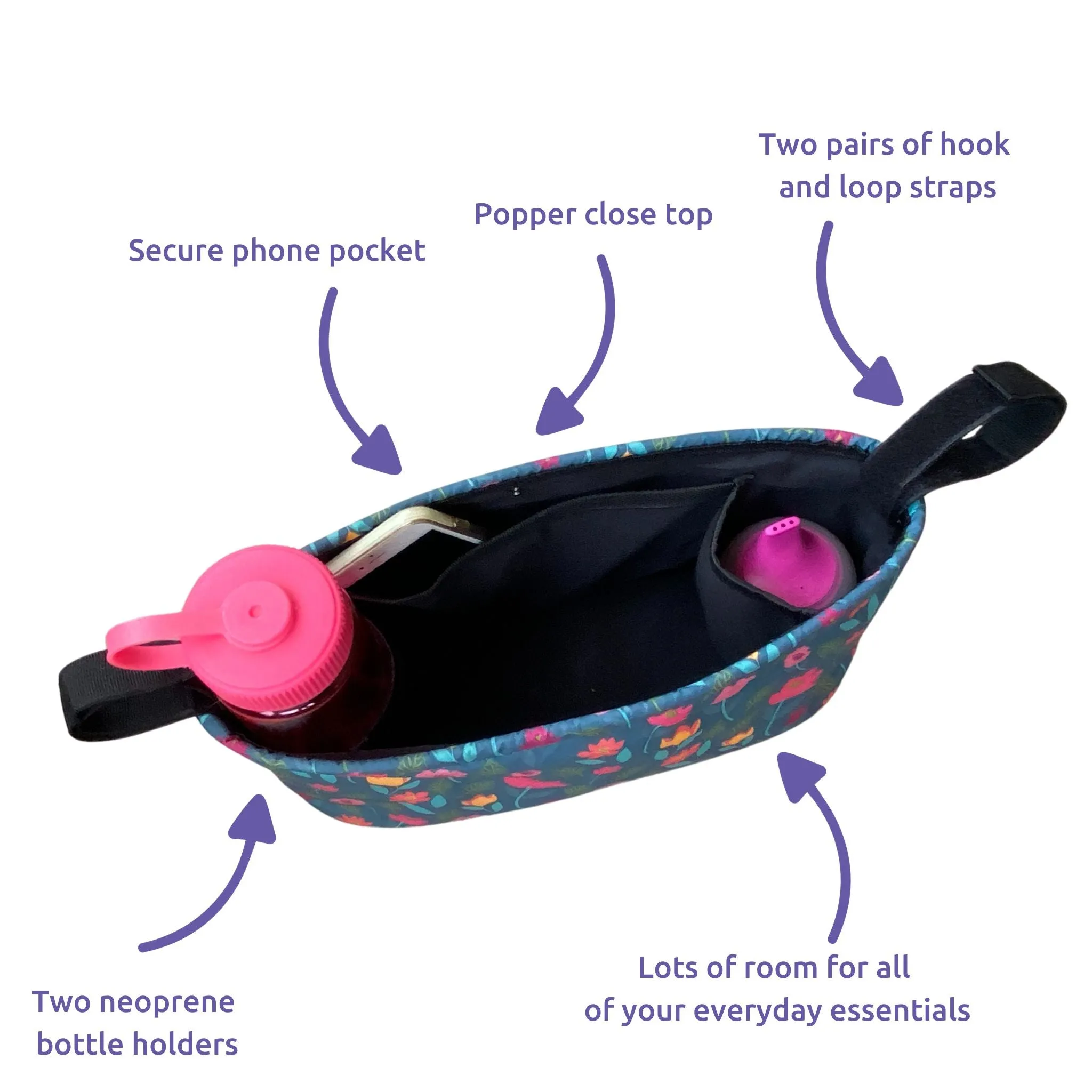 Buggy Organiser Bag - MULTICOLOUR FLORAL