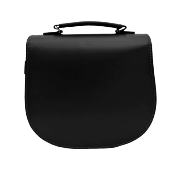Handmade Leather Twist Lock Saddle Bag