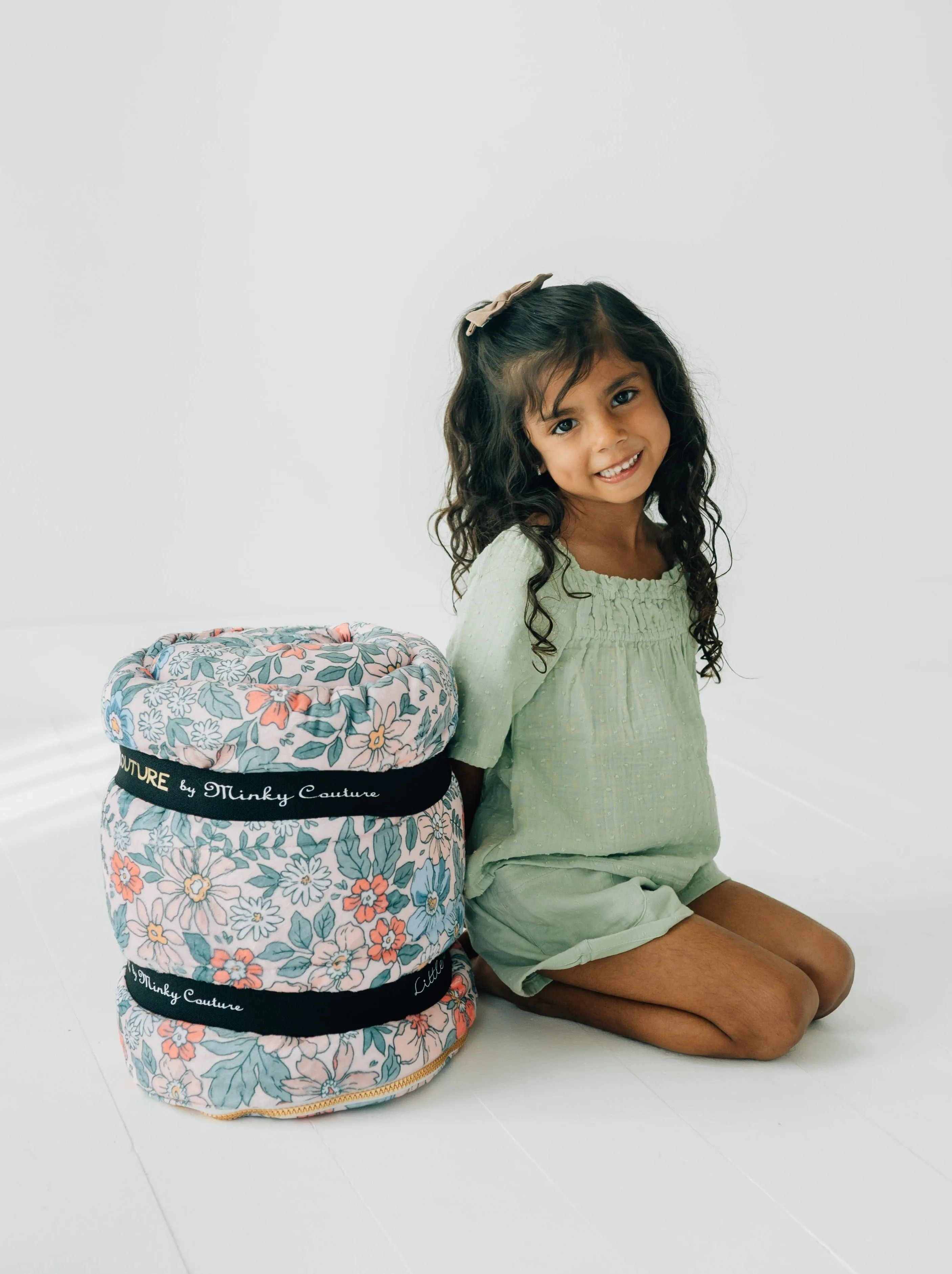 Kids Sleeping Bag JulesRoche Plush Minky with Pillow