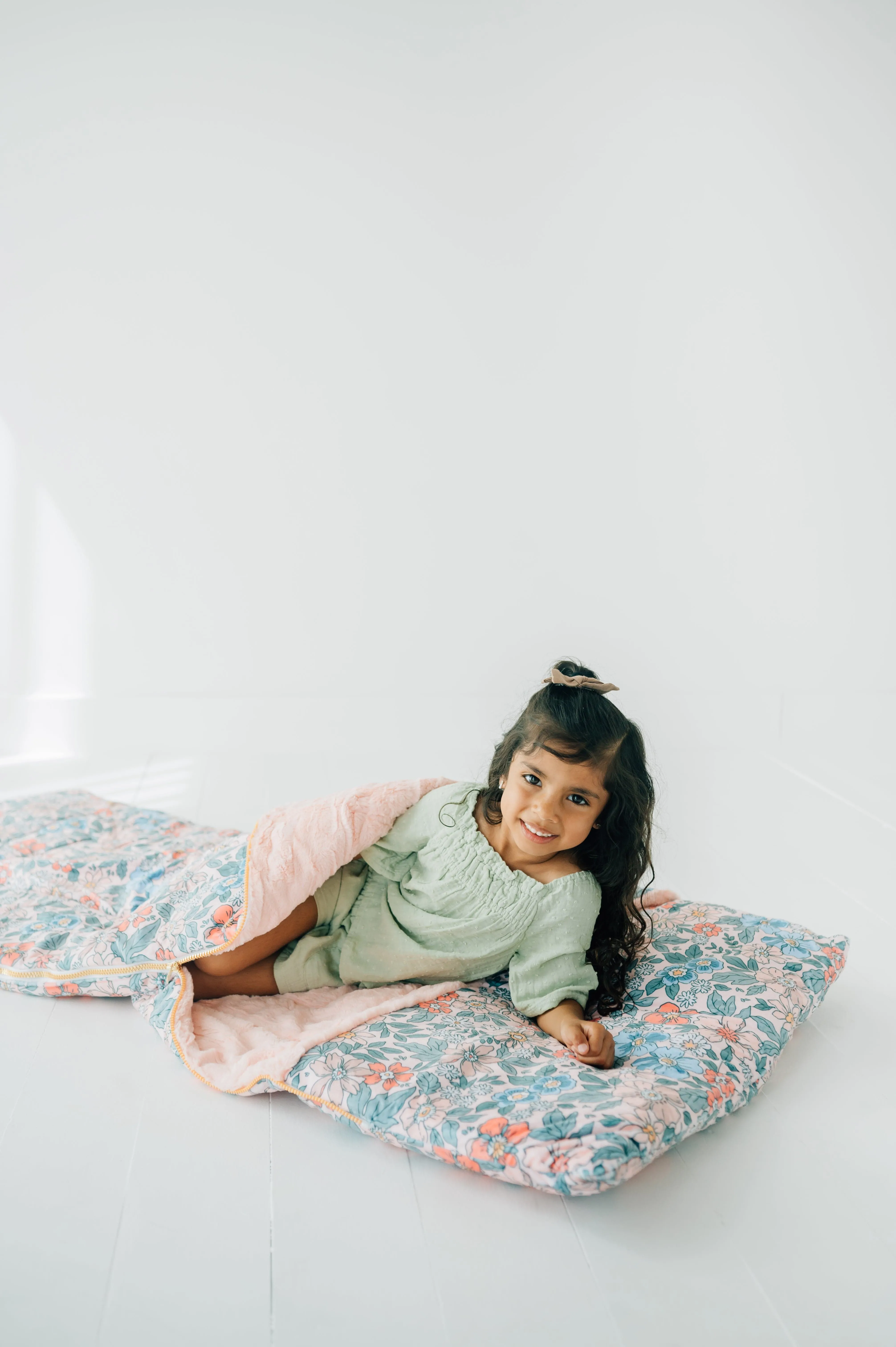 Kids Sleeping Bag JulesRoche Plush Minky with Pillow