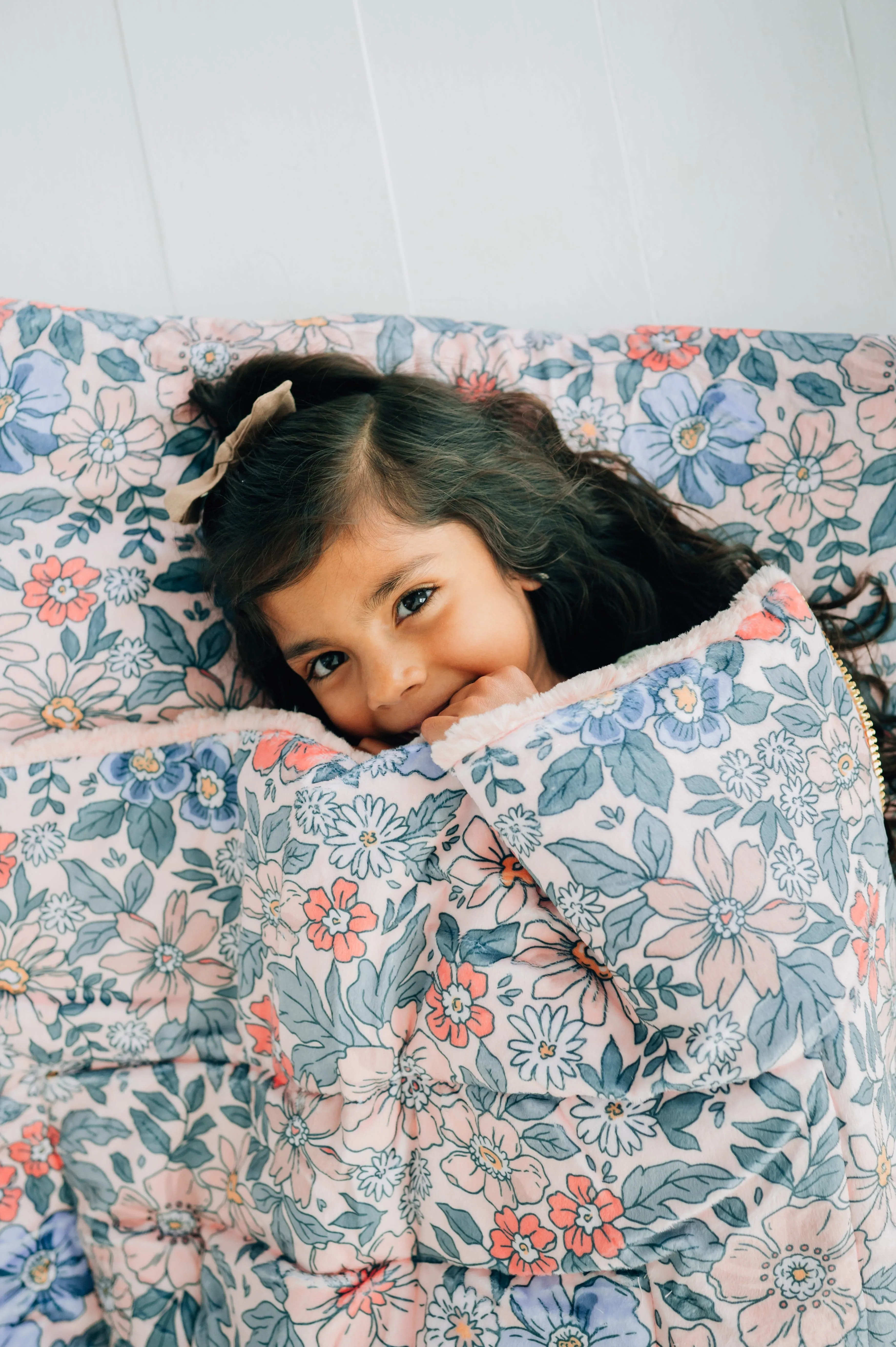 Kids Sleeping Bag JulesRoche Plush Minky with Pillow