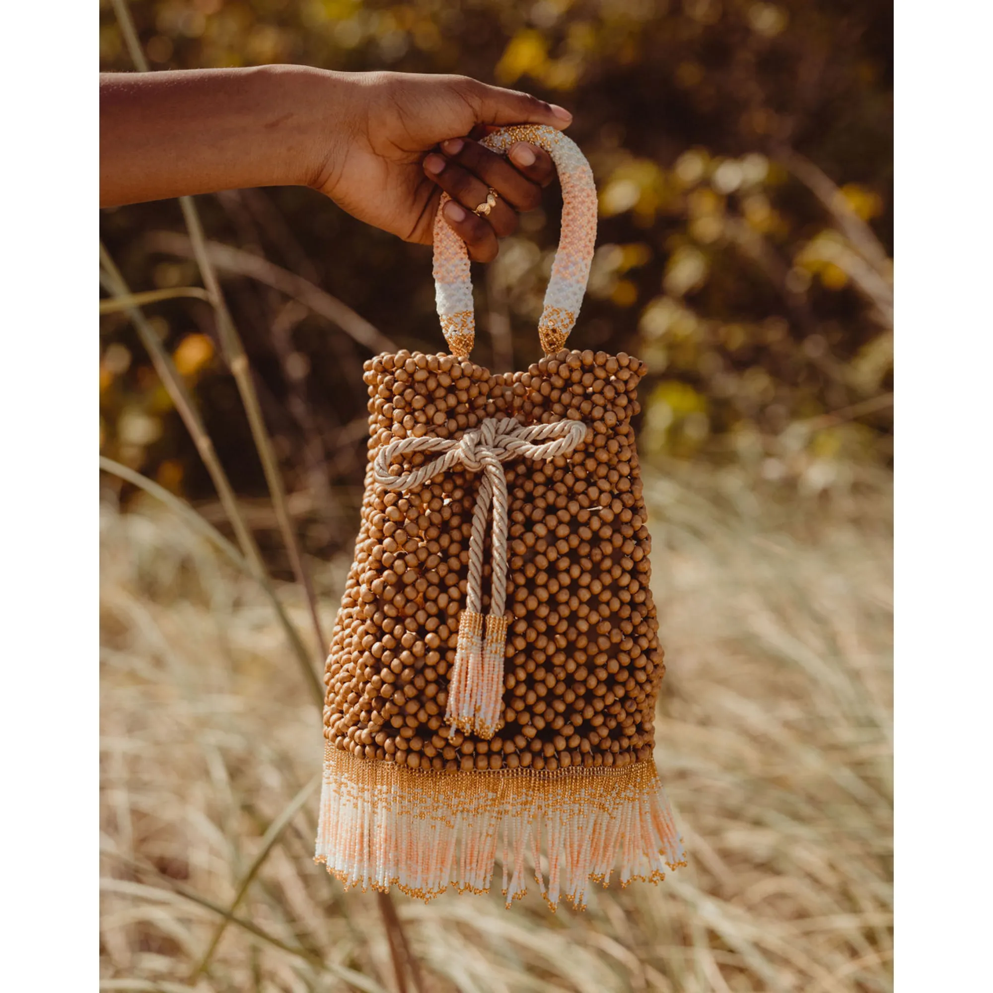 Peach Waterfall Handbag